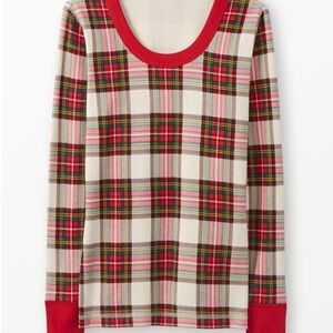 Hanna Andersson Red Plaid Pajama Top
